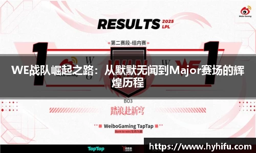 WE战队崛起之路：从默默无闻到Major赛场的辉煌历程